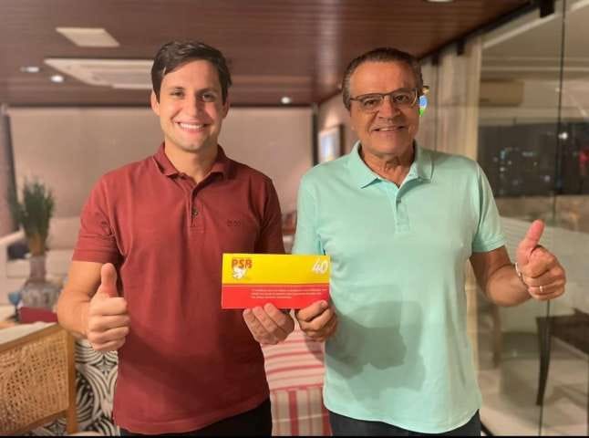 Henrique no PSB<br>Fonte: Blog do Gustavo Negreiros