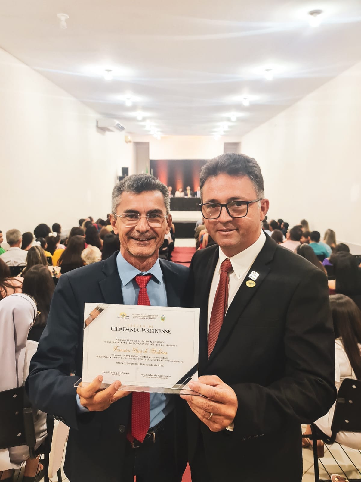 Deputado Francisco do PT recebe Título de Cidadão Jardinense